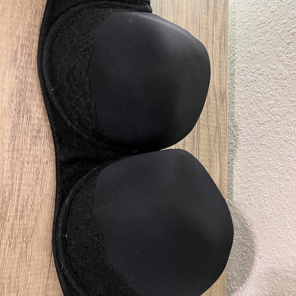 Strapless Black Bra